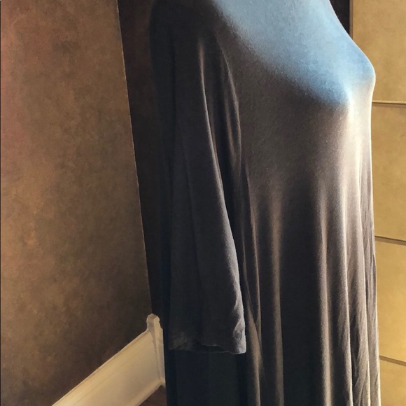 Olive Green T-Shirt Dress - Picture 3 of 5